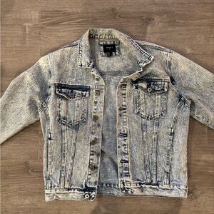 Light Blue acid washed Denim Jacket